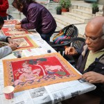 A-participant-with-his-work-at-the-kalamkari-workshop