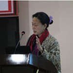 Ms. Mamang Dai giving a lecture demonstration
