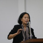 Mamang Dai, Chief Guest delivering her talk during Valedictory Session